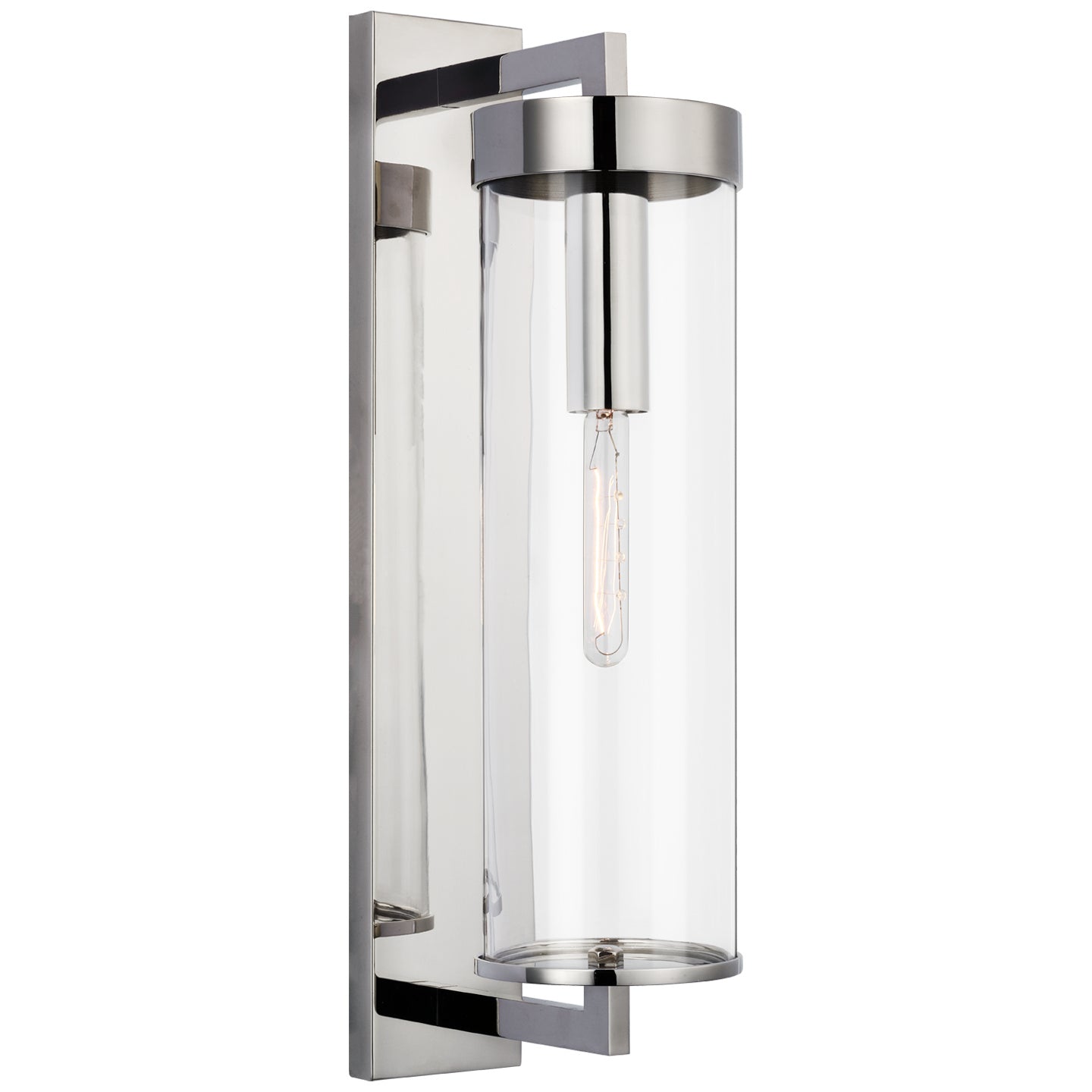 Visual Comfort Signature - KW 2123PN-CG - One Light Outdoor Wall Sconce - Liaison - Polished Nickel