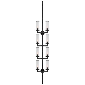 Visual Comfort Signature - KW 2204BZ-CG - Eight Light Wall Sconce - Liaison - Bronze