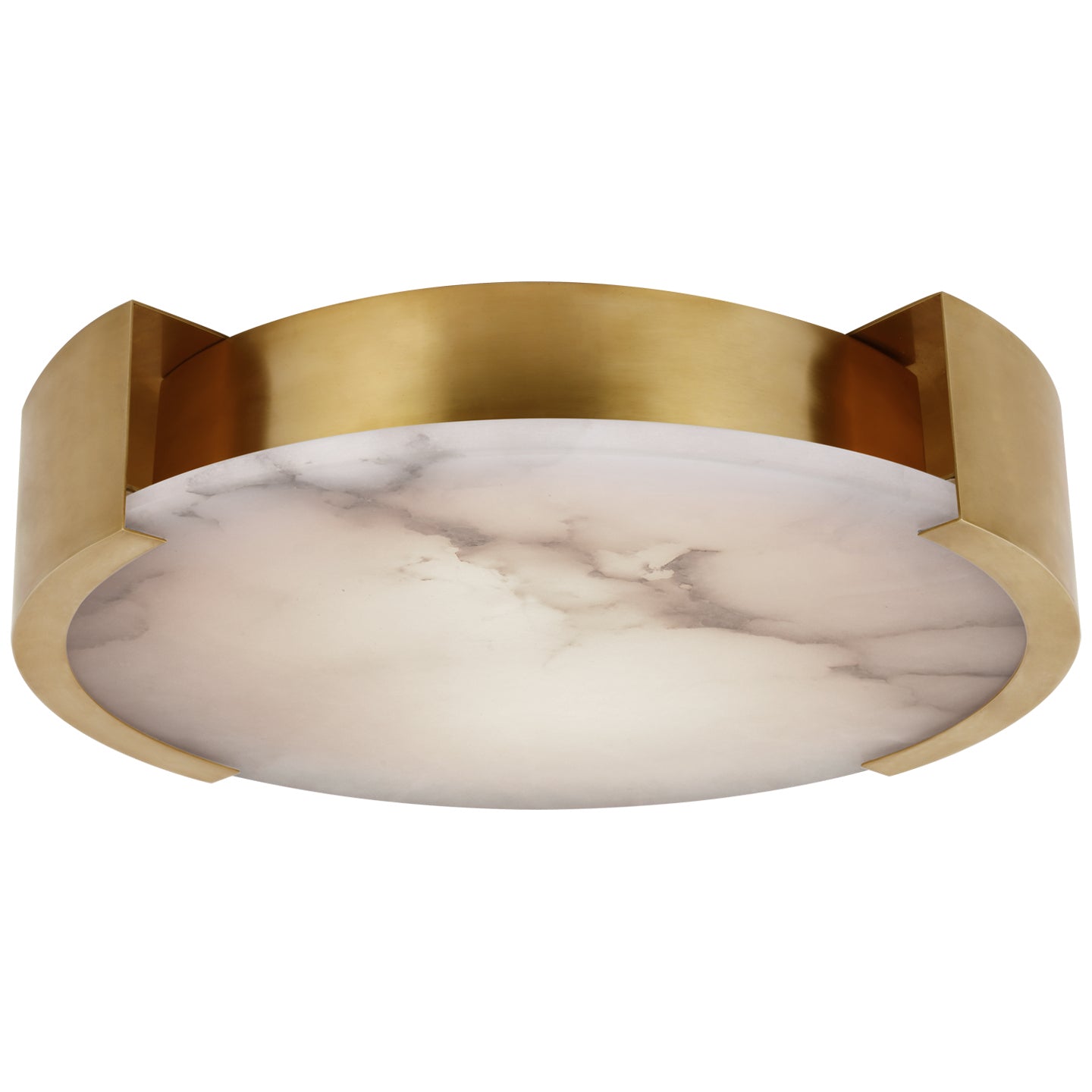 Visual Comfort Signature - KW 4016AB-ALB - LED Flush Mount - Melange - Antique-Burnished Brass