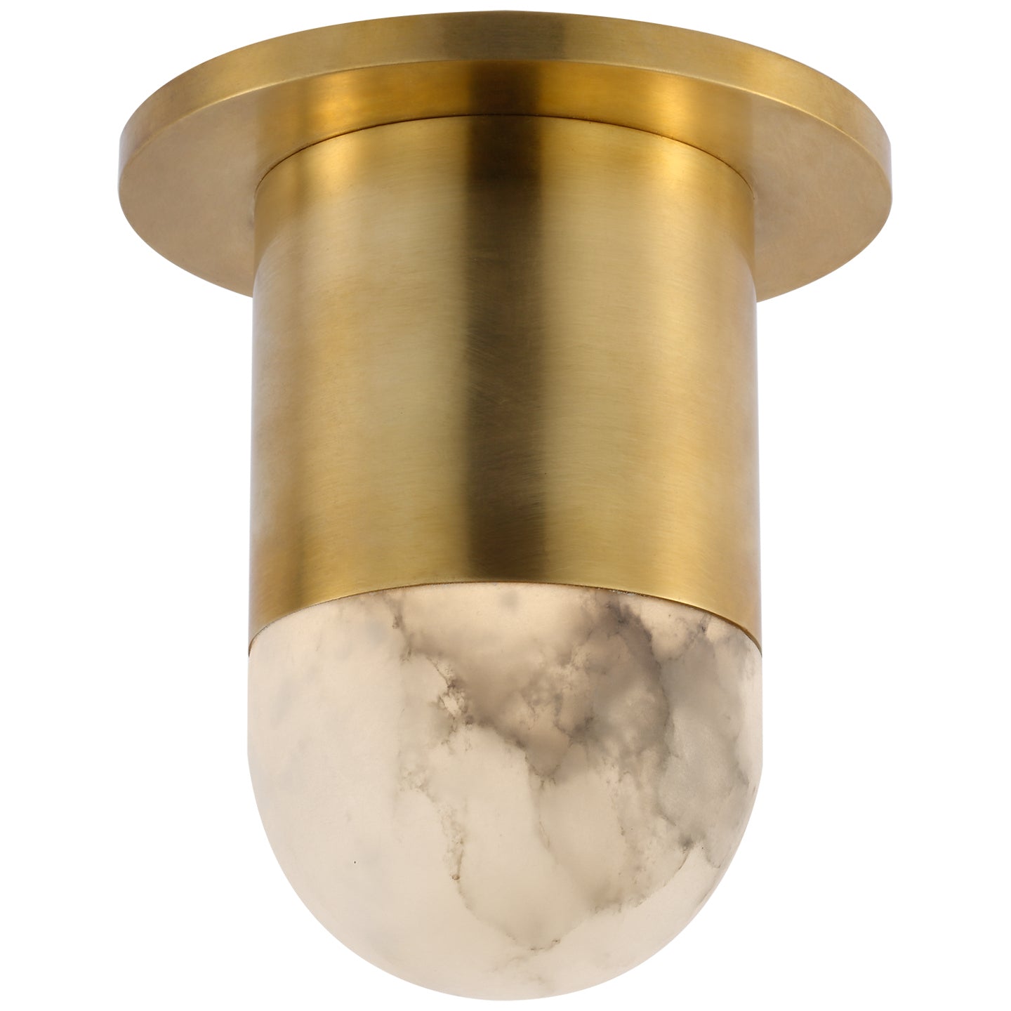 Visual Comfort Signature - KW 4018AB-ALB - LED Flush Mount - Melange - Antique-Burnished Brass