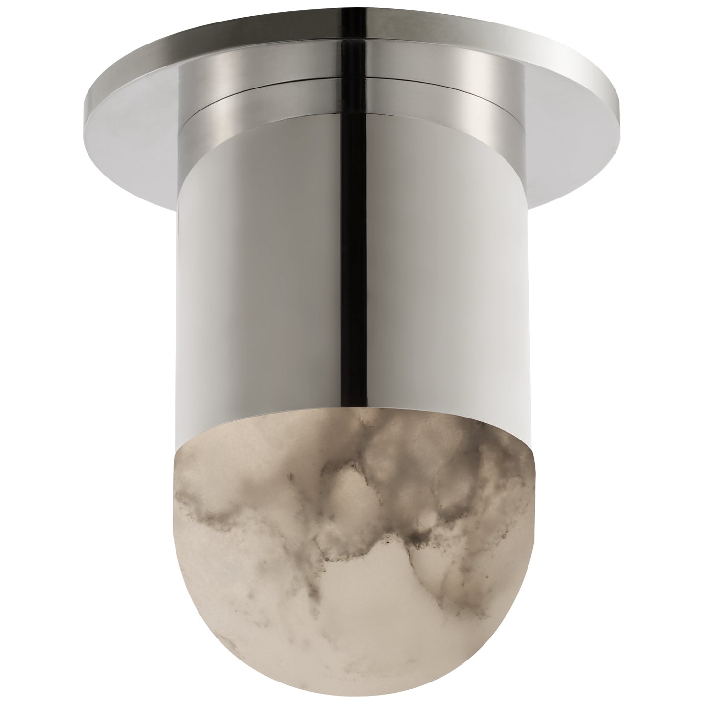 Visual Comfort Signature - KW 4018PN-ALB - LED Flush Mount - Melange - Polished Nickel