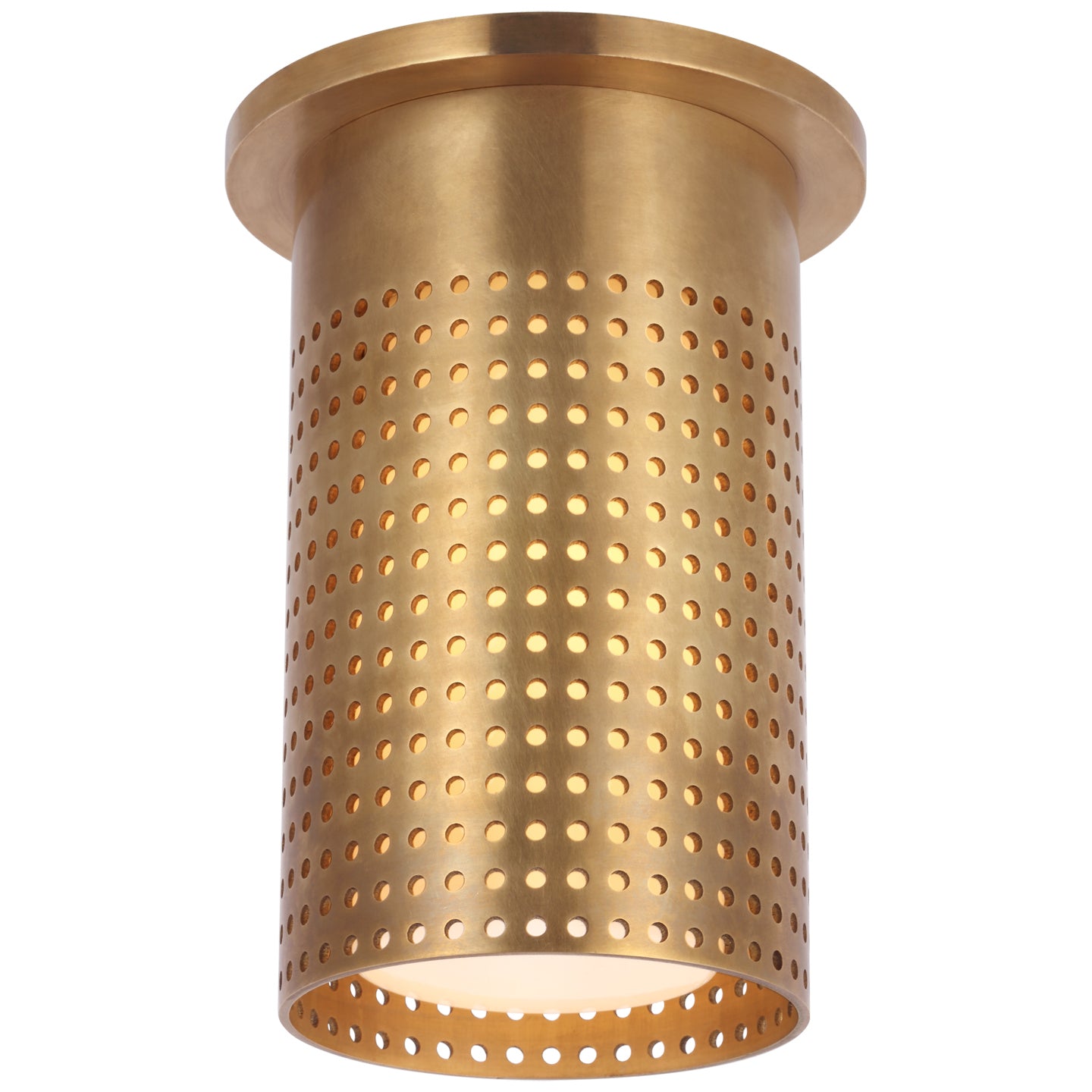 Visual Comfort Signature - KW 4053AB-WG - LED Flush Mount - Precision - Antique-Burnished Brass