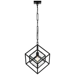 Visual Comfort Signature - KW 5023AI-CG - LED Pendant - Cubed - Aged Iron