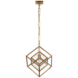 Visual Comfort Signature - KW 5023G-CG - LED Pendant - Cubed - Gild