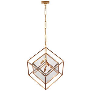 Visual Comfort Signature - KW 5024G-CG - LED Pendant - Cubed - Gild