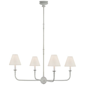 Visual Comfort Signature - TOB 5451PW-L - Four Light Chandelier - Piaf - Plaster White