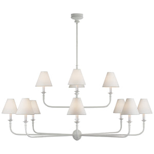 Visual Comfort Signature - TOB 5453PW-L - LED Chandelier - Piaf - Plaster White