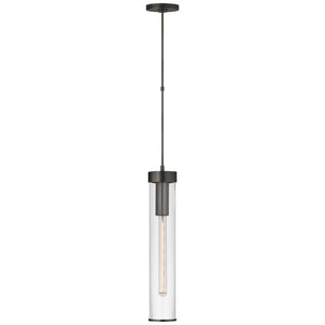 Visual Comfort Signature - KW 5118BZ-CG - One Light Pendant - Liaison - Bronze