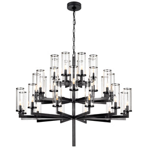 Visual Comfort Signature - KW 5202BZ-CG - 32 Light Chandelier - Liaison - Bronze
