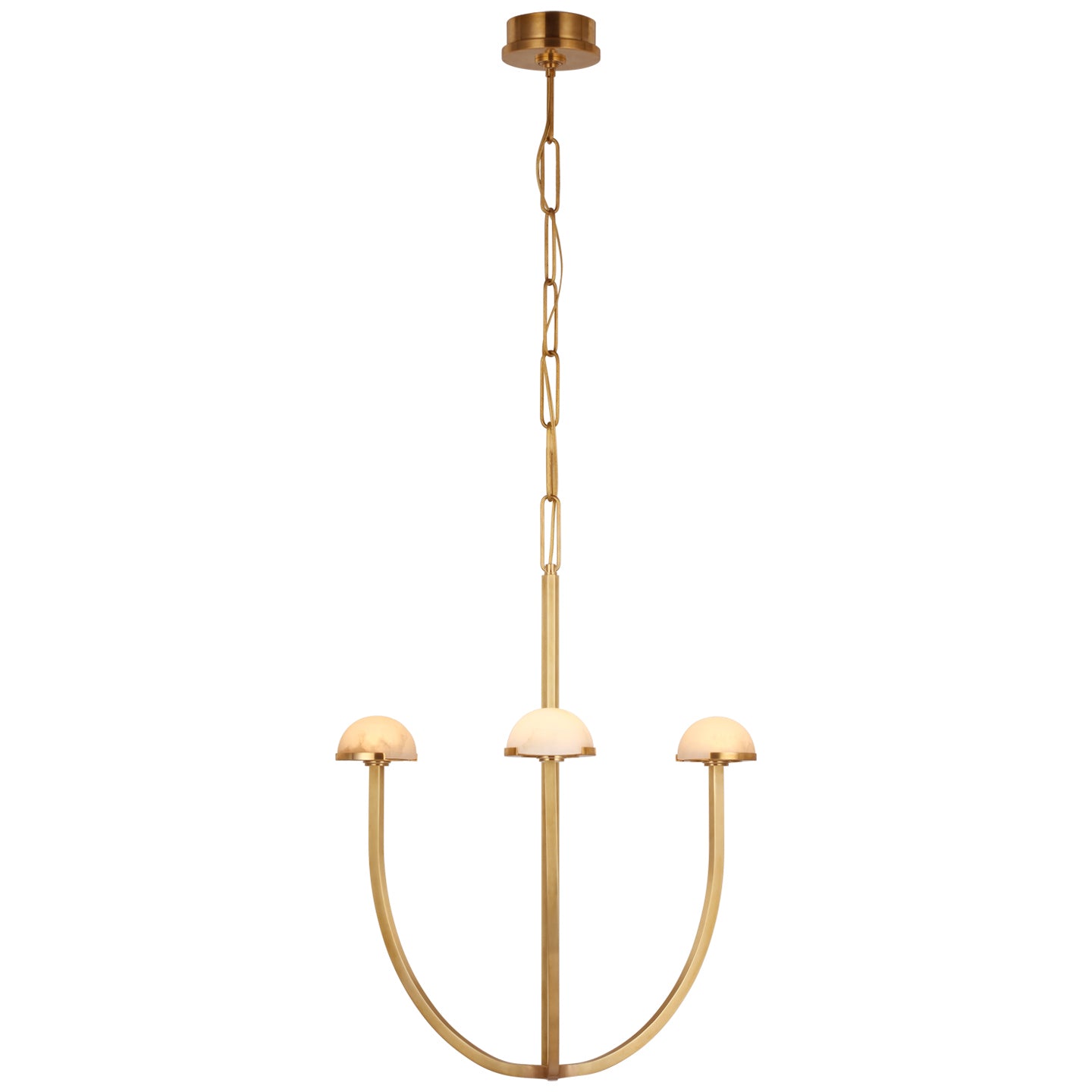 Visual Comfort Signature - KW 5620AB-ALB - LED Chandelier - Pedra - Antique-Burnished Brass