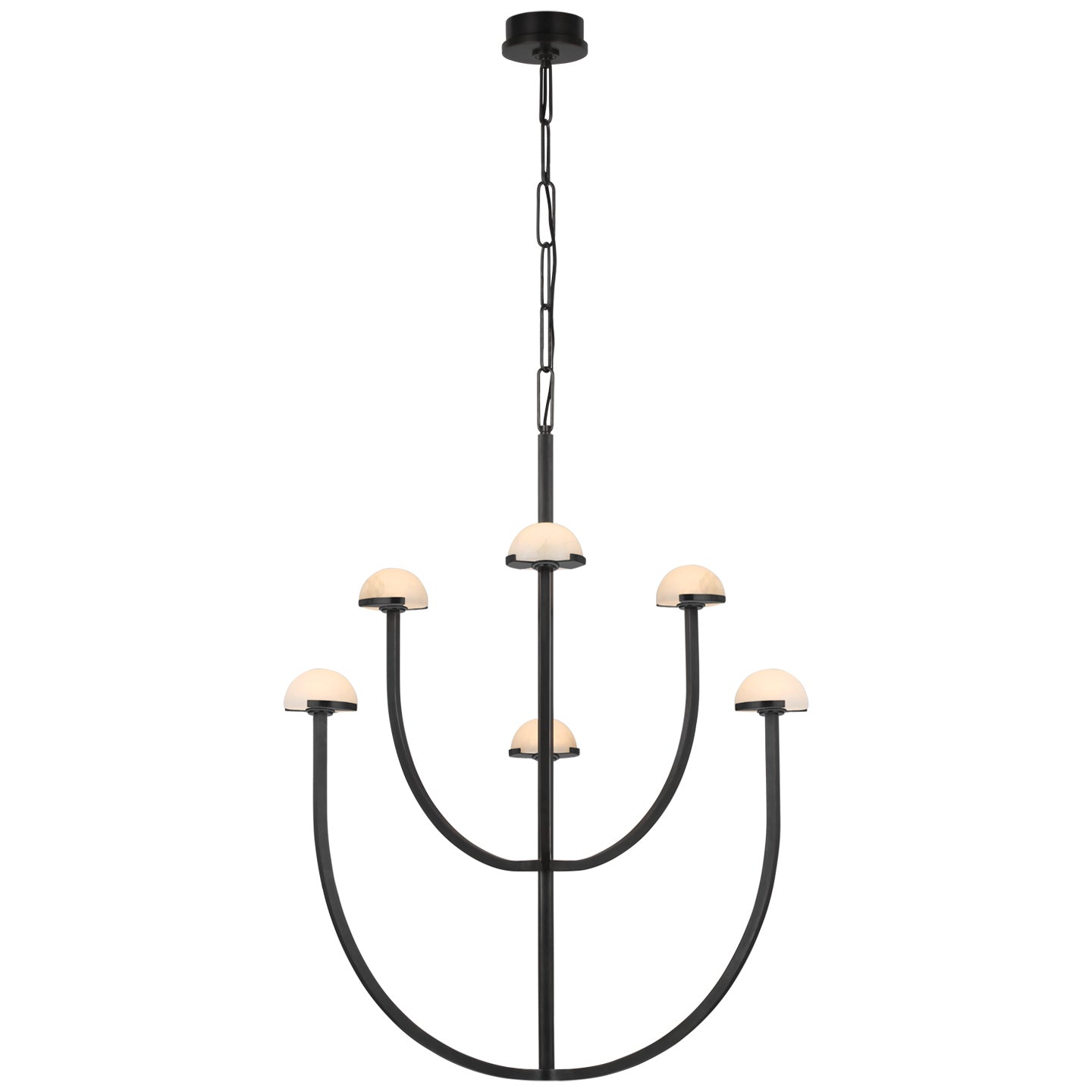 Visual Comfort Signature - KW 5621BZ-ALB - LED Chandelier - Pedra - Bronze