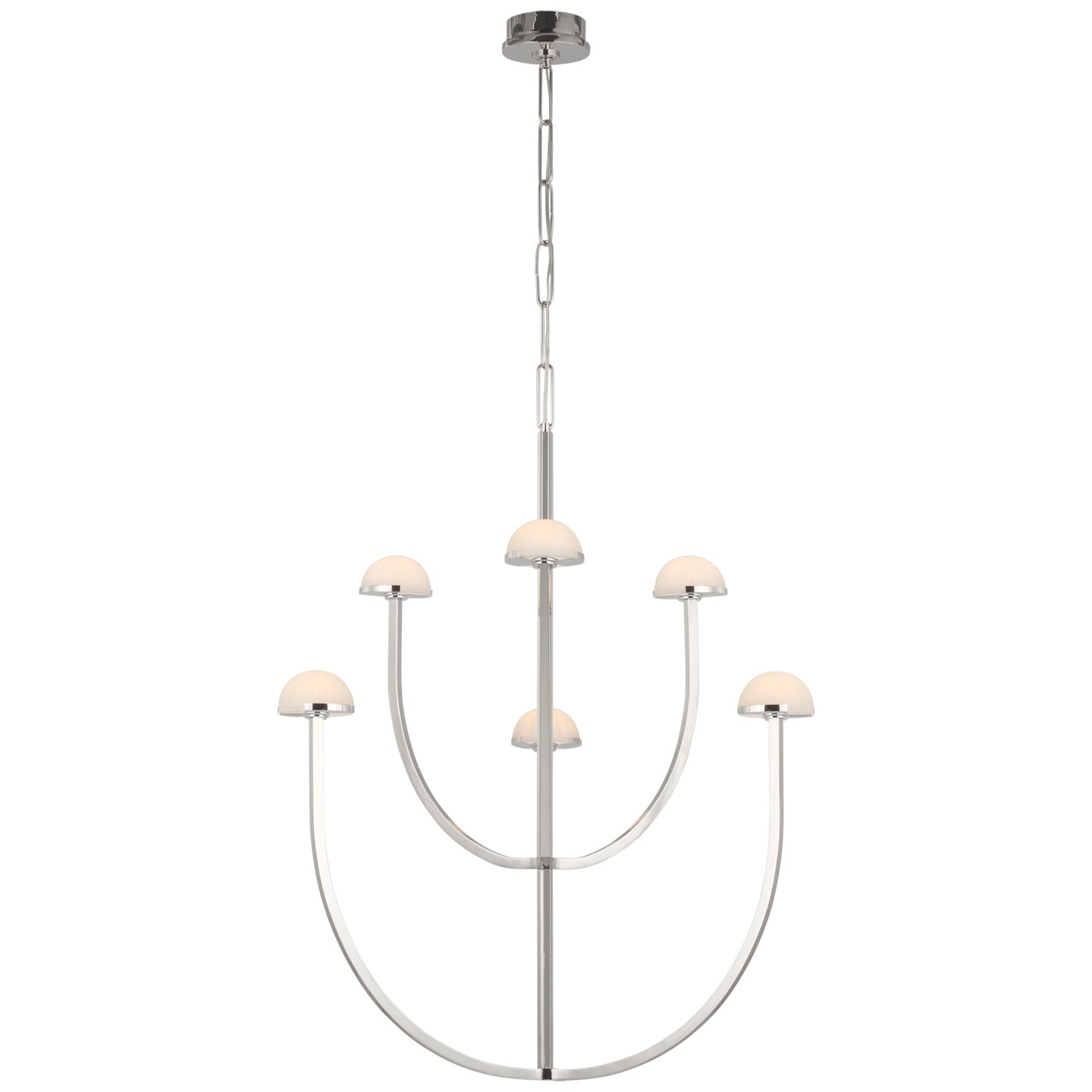 Visual Comfort Signature - KW 5621PN-ALB - LED Chandelier - Pedra - Polished Nickel