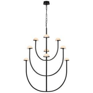 Visual Comfort Signature - KW 5622BZ-ALB - LED Chandelier - Pedra - Bronze