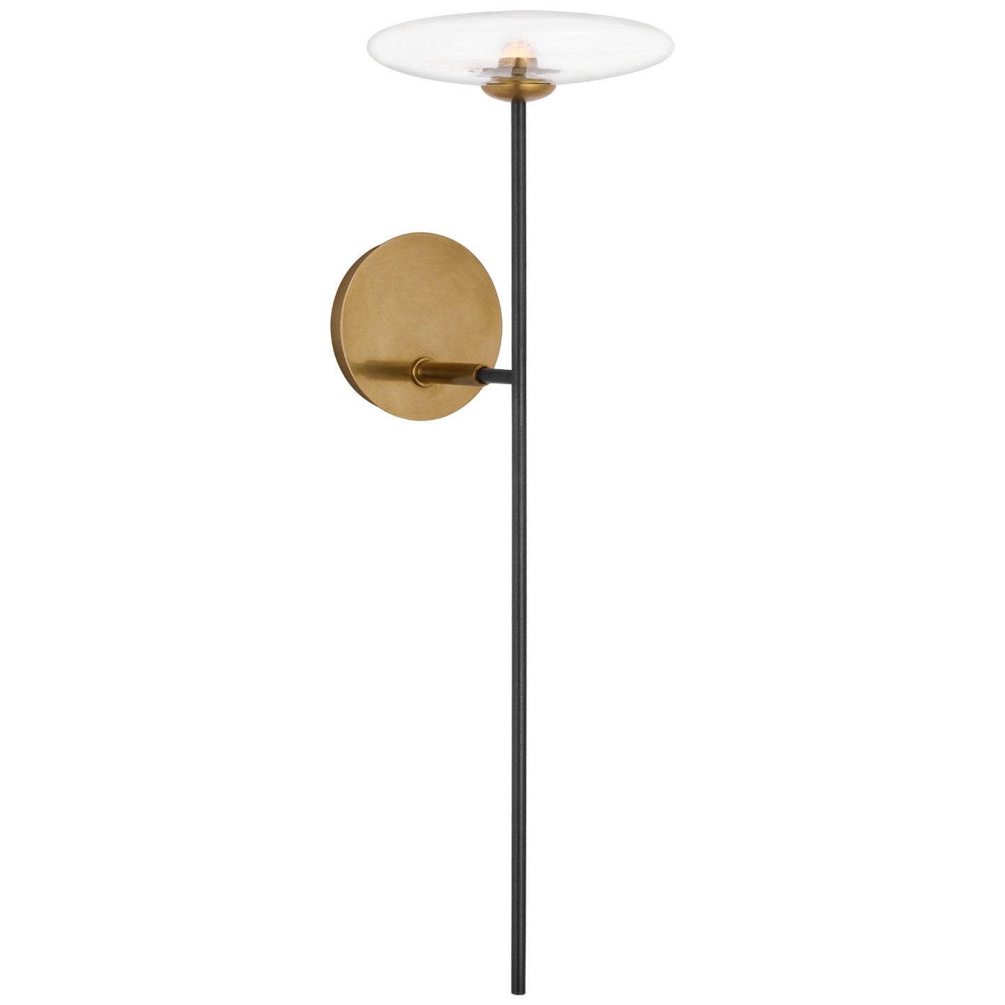 Visual Comfort Signature - S 2690AI/HAB-CG - LED Wall Sconce - Calvino - Aged Iron and Hand-Rubbed Antique Brass