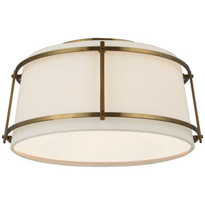 Visual Comfort Signature - S 4685HAB-L/FA - LED Flush Mount - Callaway - Hand-Rubbed Antique Brass