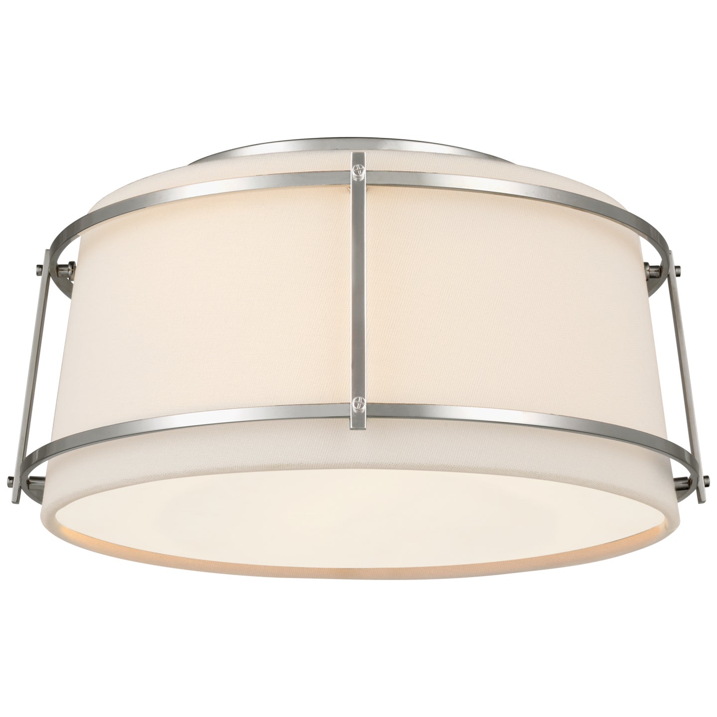 Visual Comfort Signature - S 4685PN-L/FA - LED Flush Mount - Callaway - Polished Nickel