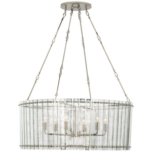 Visual Comfort Signature - S 5670PN-AM - Six Light Chandelier - Cadence - Polished Nickel