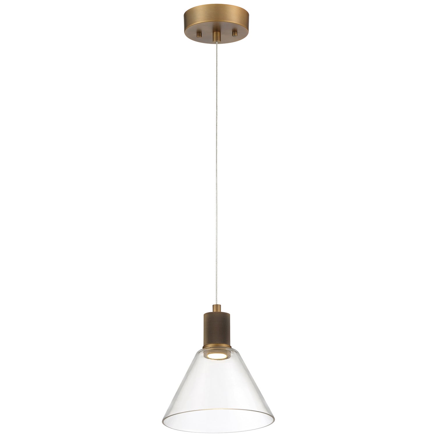 Access - 63140LEDD-ABB/CLR - LED Pendant - Port Nine Martini - Antique Brushed Brass