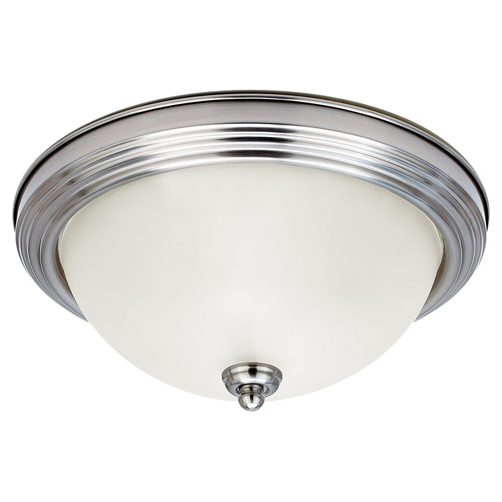 Generation Lighting. - 77063-962 - One Light Flush Mount - Geary - Brushed Nickel