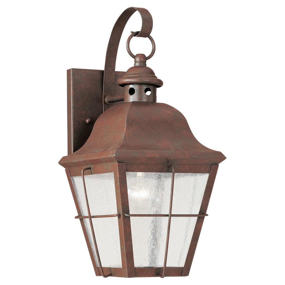 Generation Lighting. - 8462-44 - One Light Outdoor Wall Lantern - Chatham - Weathered Copper