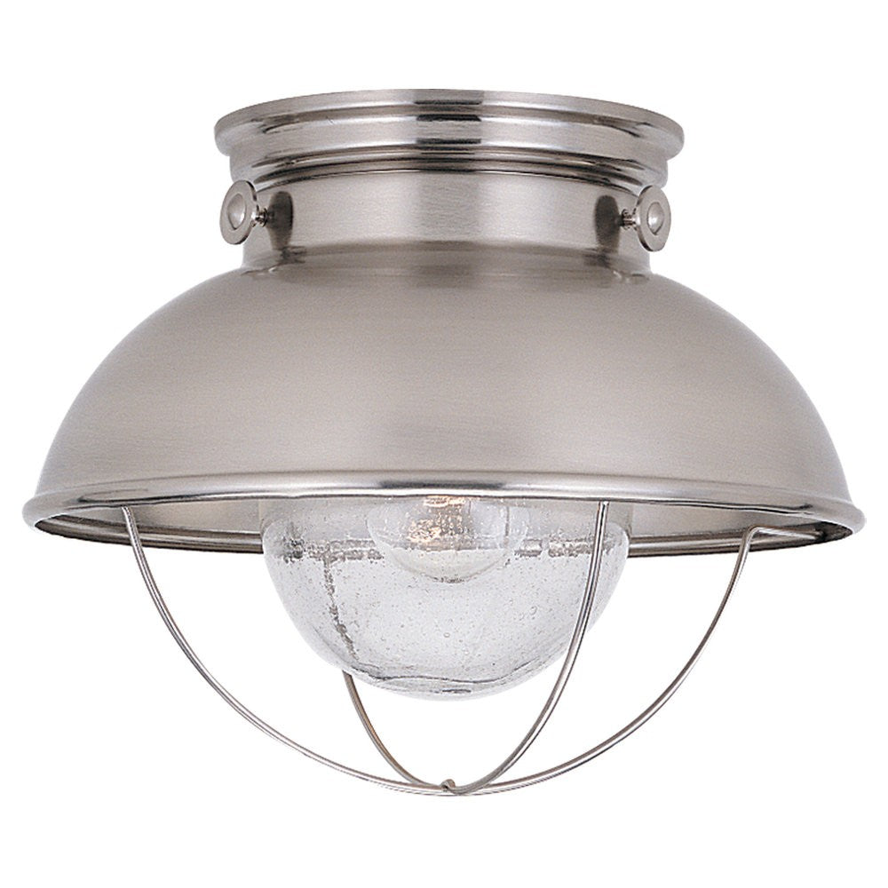 Generation Lighting. - 8869-98 - One Light Outdoor Flush Mount - Sebring - Brushed Stainless