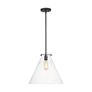 Visual Comfort Studio - 6592101-112 - One Light Pendant - Kate - Midnight Black