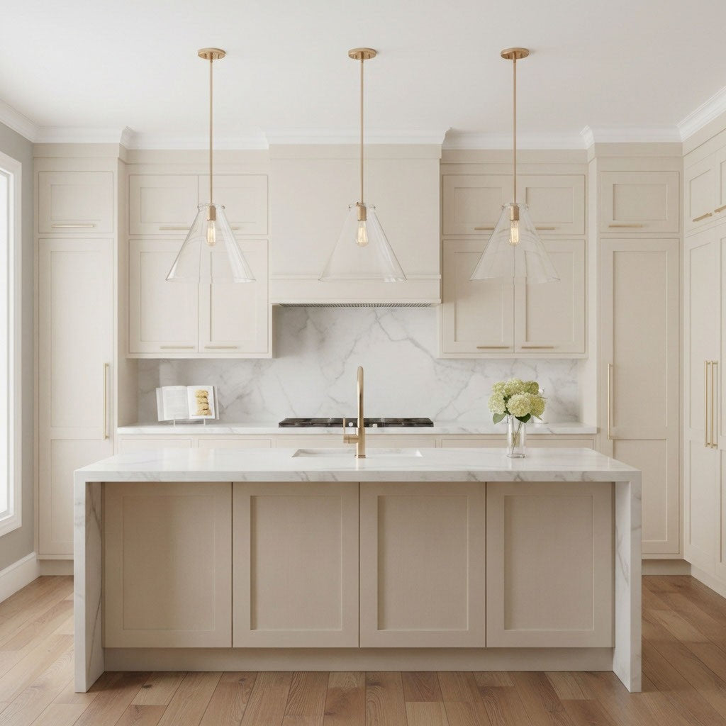 Visual Comfort Studio - 6592101-848 - One Light Pendant - Kate - Satin Brass