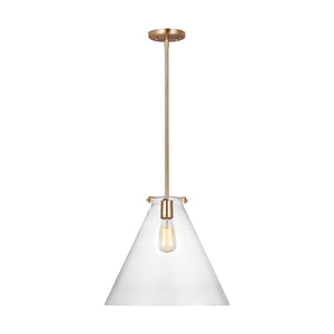 Visual Comfort Studio - 6592101-848 - One Light Pendant - Kate - Satin Brass