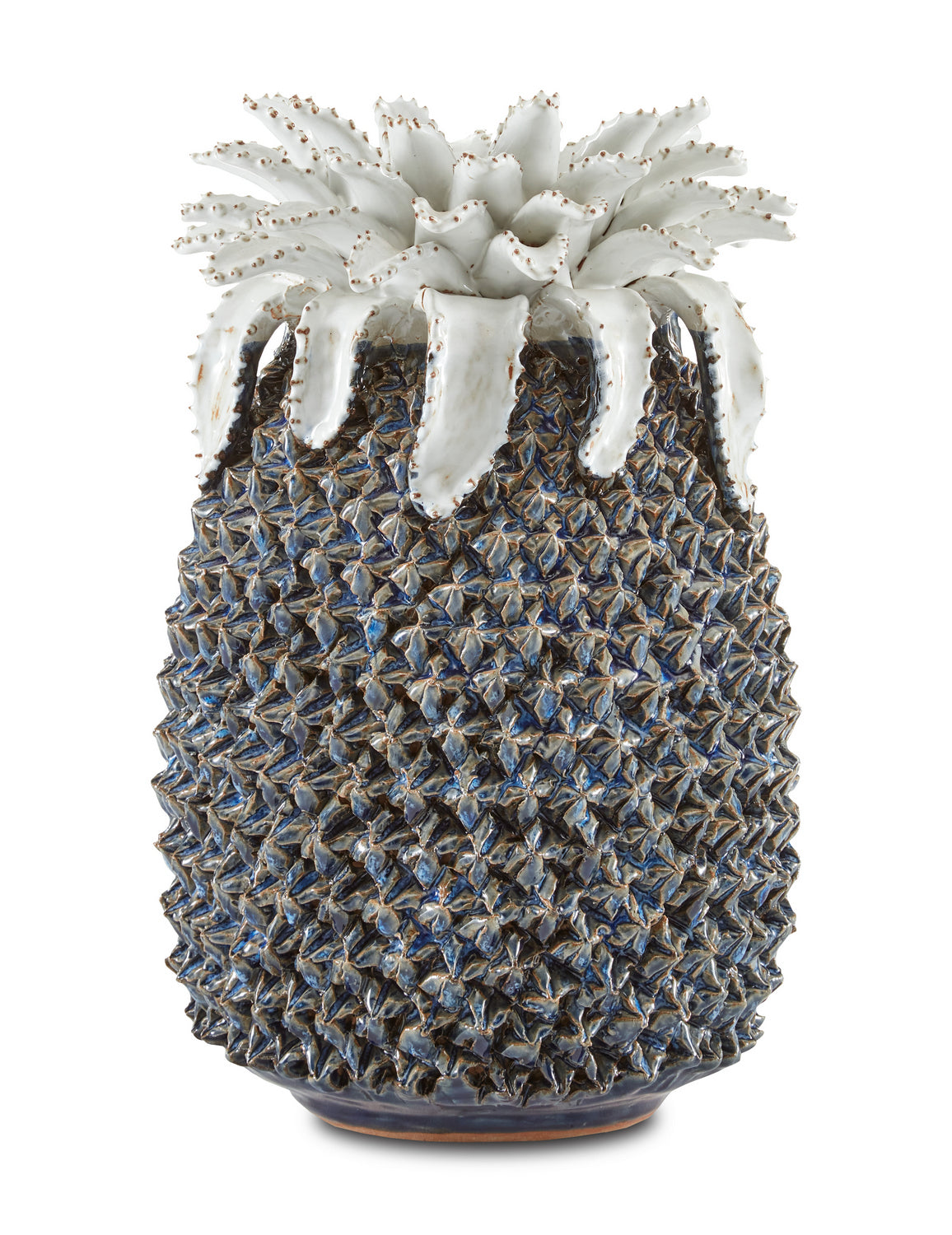 Currey and Company - 1200-0480 - Pineapple - Waikiki - Blue/White