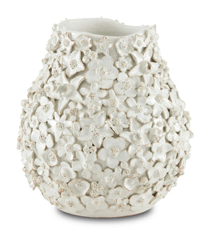 Currey and Company - 1200-0489 - Vase - Jessamine - White