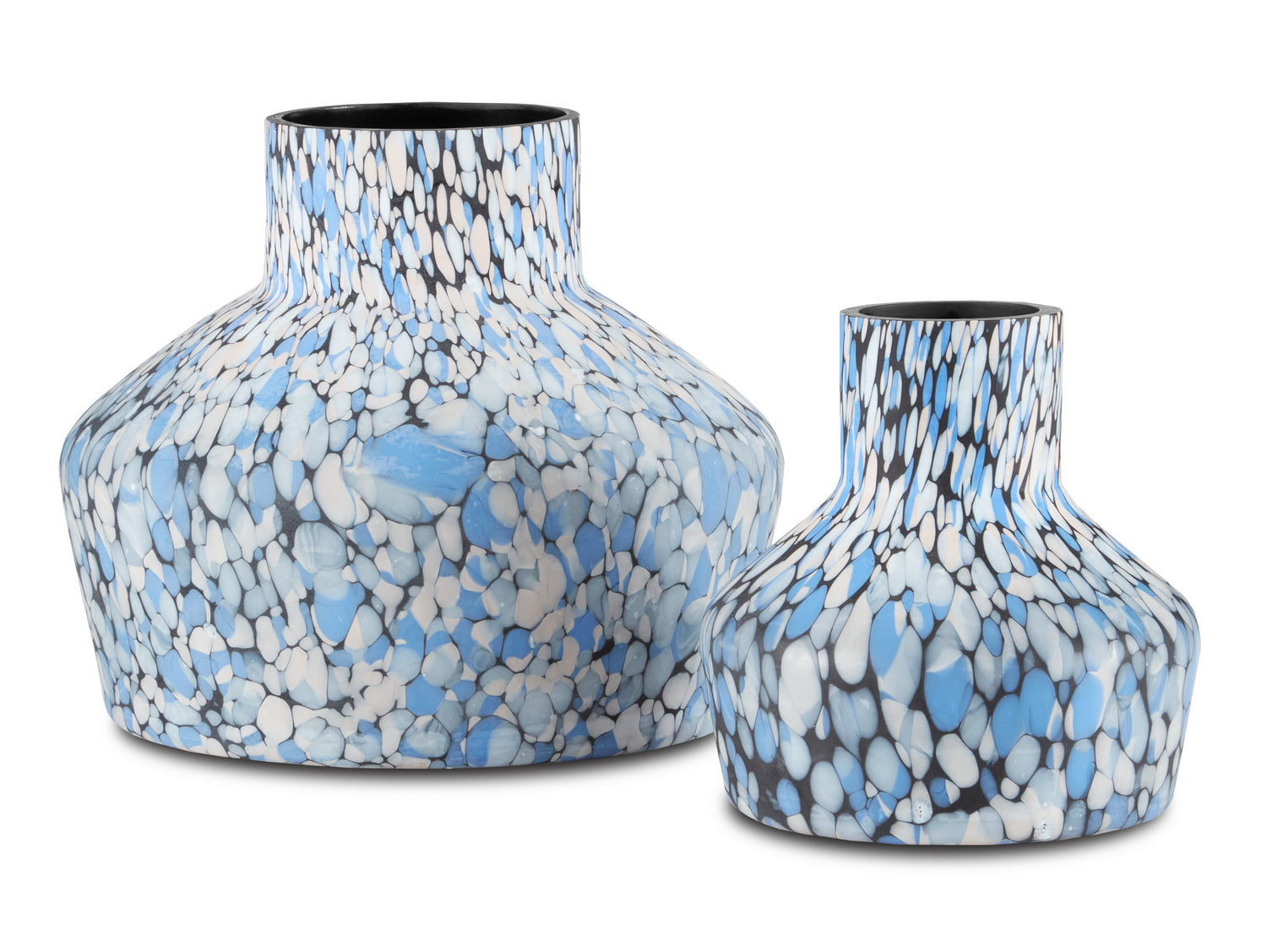 Currey and Company - 1200-0500 - Vase - Niva - Black/Blue