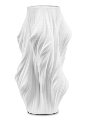 Currey and Company - 1200-0519 - Vase - Yin - White