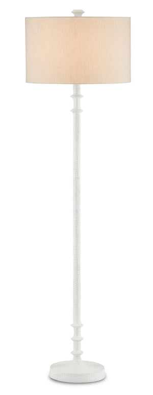 Currey and Company - 8000-0106 - One Light Floor Lamp - Gallo - Antique White