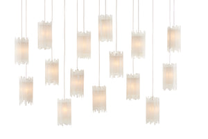 Currey and Company - 9000-0885 - 15 Light Pendant - Escenia - Frosted White