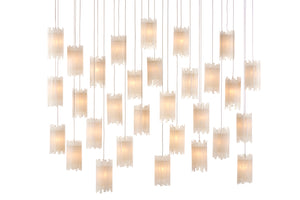 Currey and Company - 9000-0886 - 30 Light Pendant - Escenia - Frosted White