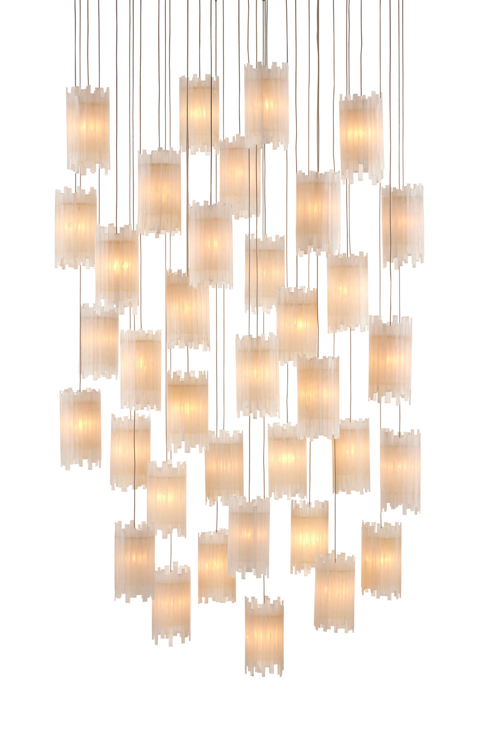 Currey and Company - 9000-0887 - 36 Light Pendant - Escenia - Frosted White