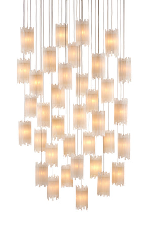 Currey and Company - 9000-0887 - 36 Light Pendant - Escenia - Frosted White