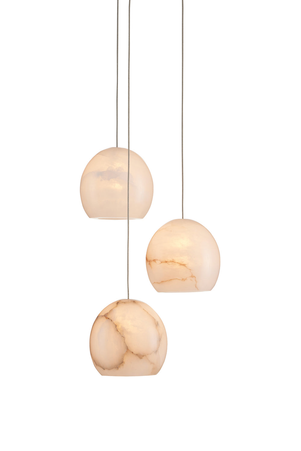 Currey and Company - 9000-0896 - Three Light Pendant - Lazio - White