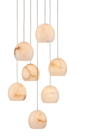 Currey and Company - 9000-0897 - Seven Light Pendant - Lazio - White