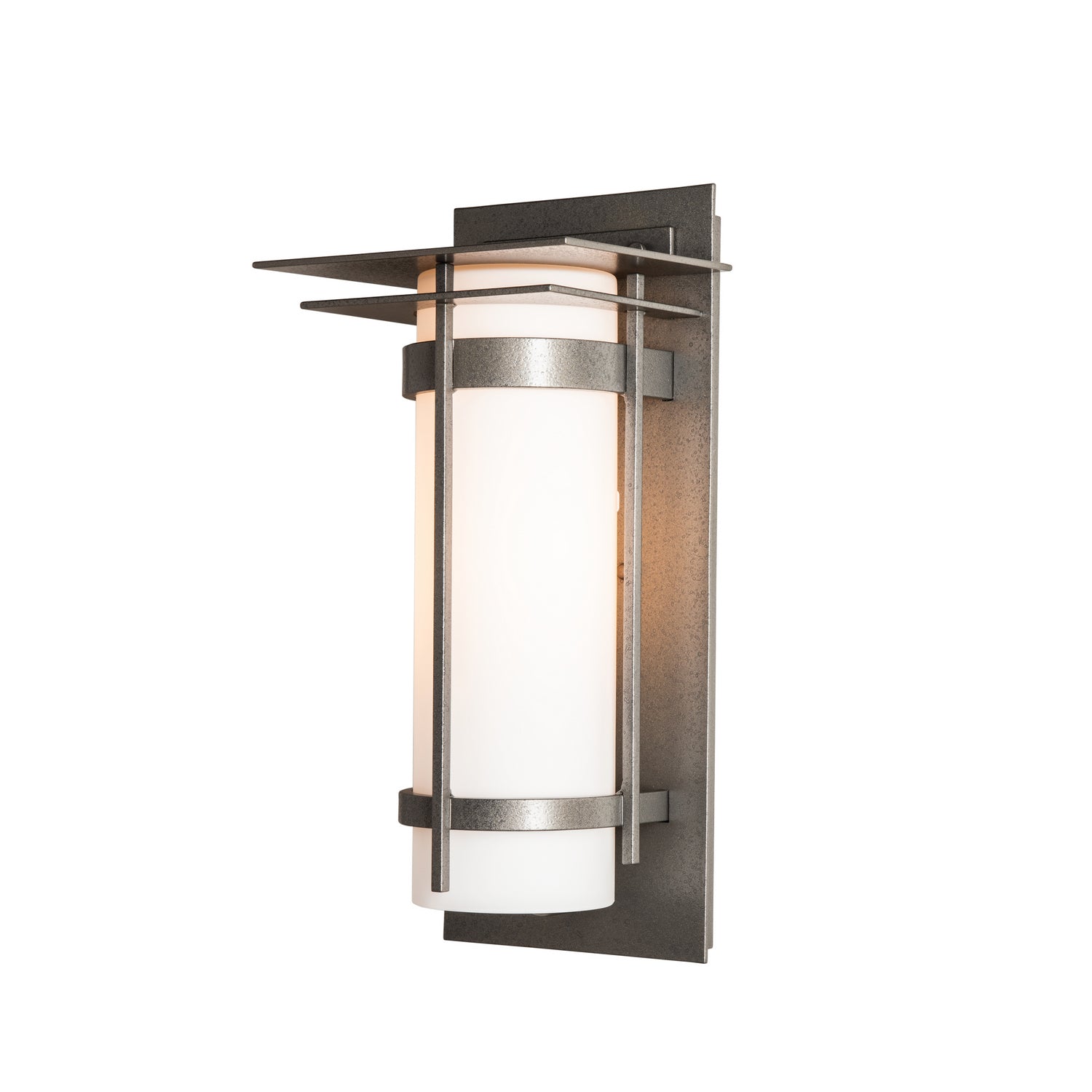 Hubbardton Forge - 305993-SKT-20-GG0034 - Banded with Top Plate Outdoor Sconce - Banded - Coastal Natural Iron
