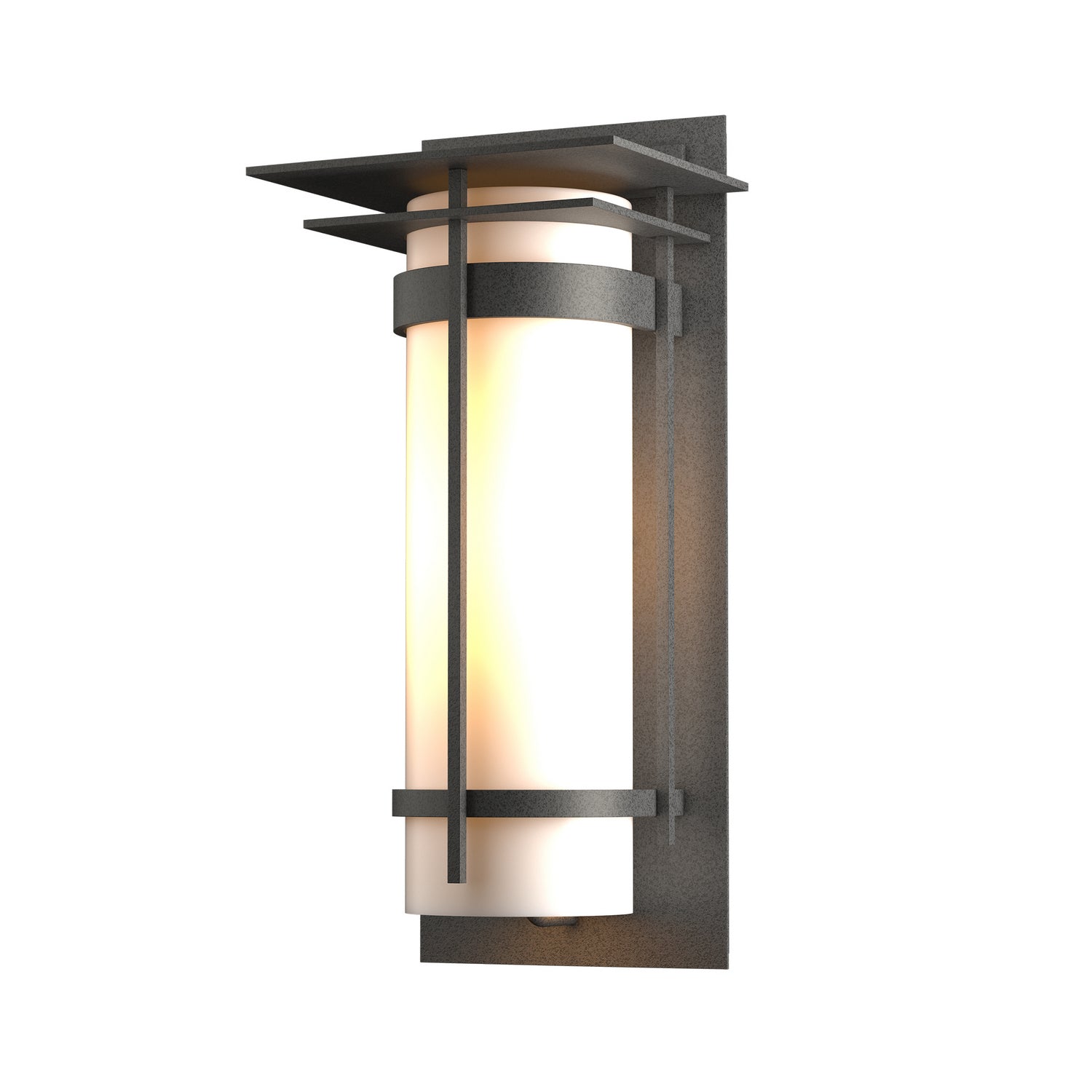Hubbardton Forge - 305994-SKT-20-GG0037 - Banded with Top Plate Large Outdoor Sconce - Banded - Coastal Natural Iron