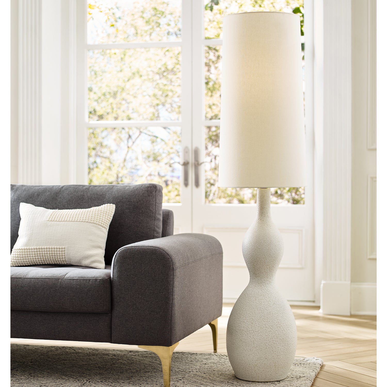 Visual Comfort Studio - AET1081MRW1 - One Light Floor Lamp - Antonina - Marion White