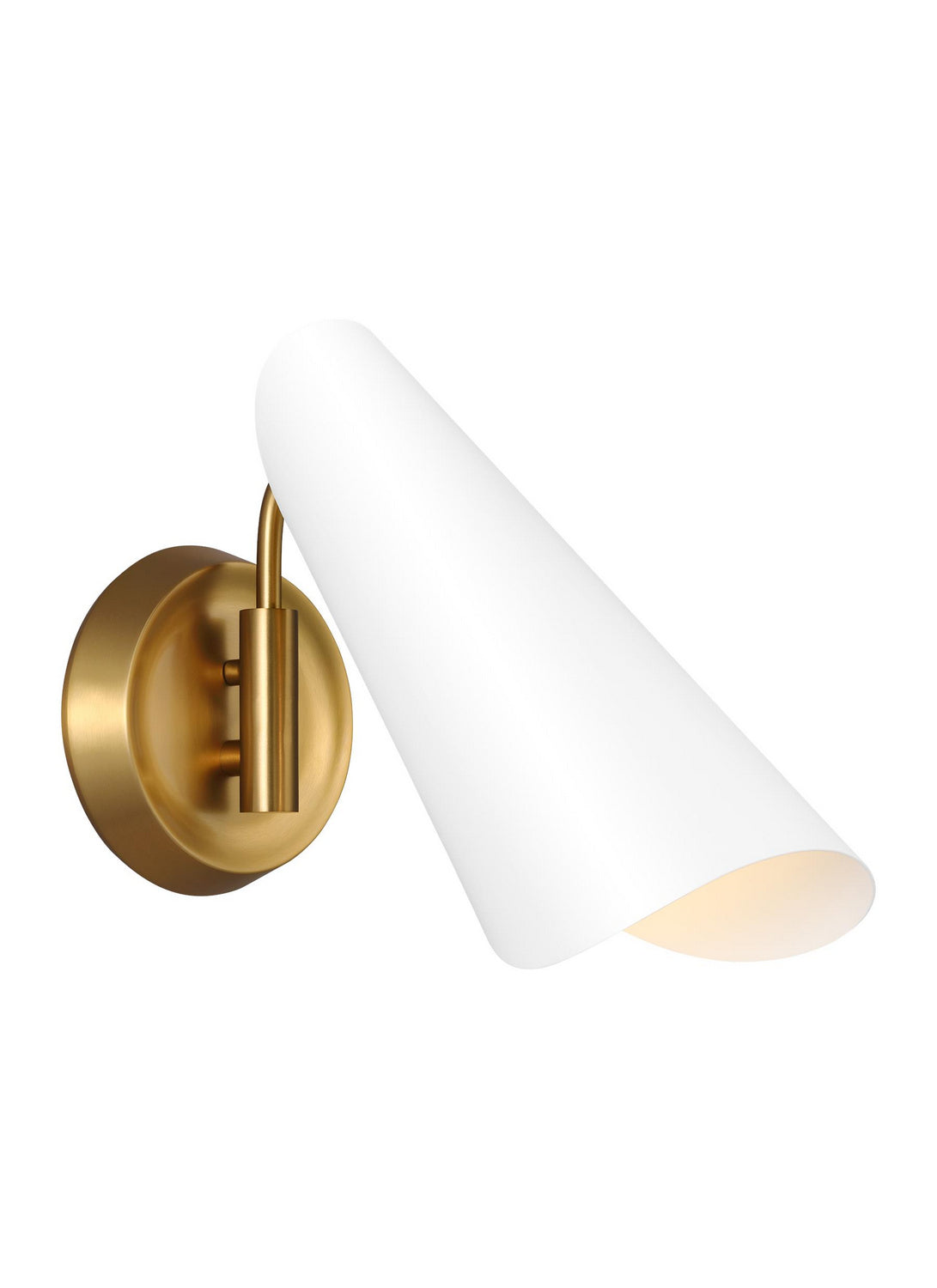 Visual Comfort Studio - AEW1001BBSMWT - One Light Wall Sconce - Tresa - Matte White and Burnished Brass