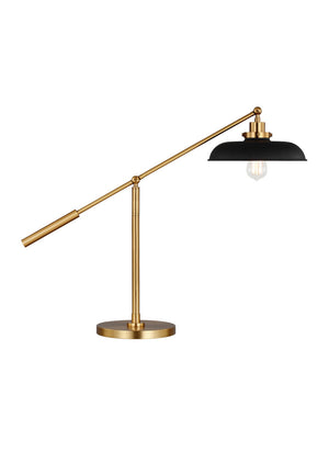 Visual Comfort Studio - CT1111MBKBBS1 - One Light Desk Lamp - Wellfleet - Midnight Black and Burnished Brass