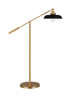 Visual Comfort Studio - CT1141MBKBBS1 - One Light Floor Lamp - Wellfleet - Midnight Black and Burnished Brass