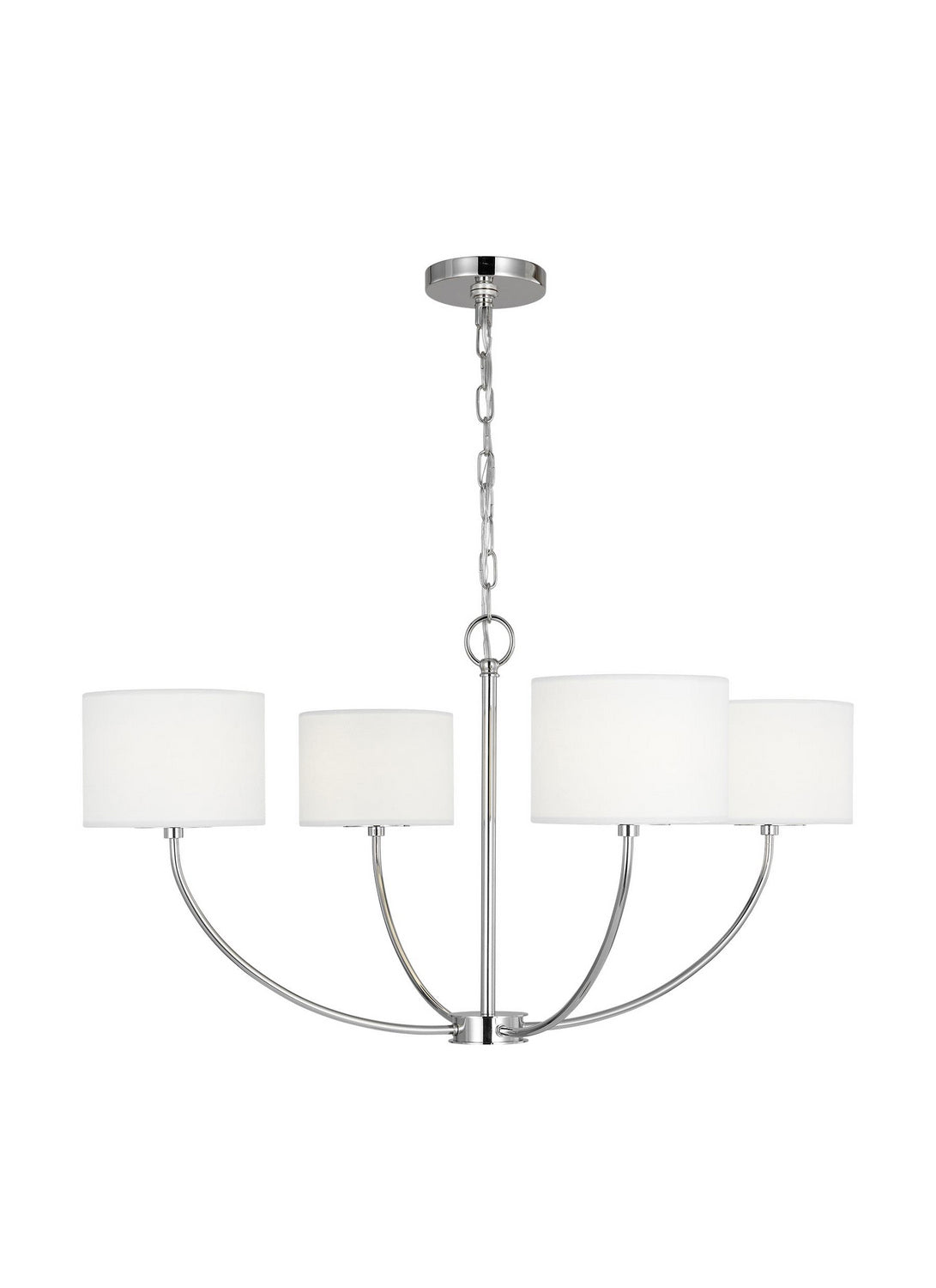 Visual Comfort Studio - KSC1034PN - Four Light Chandelier - Sawyer - Polished Nickel