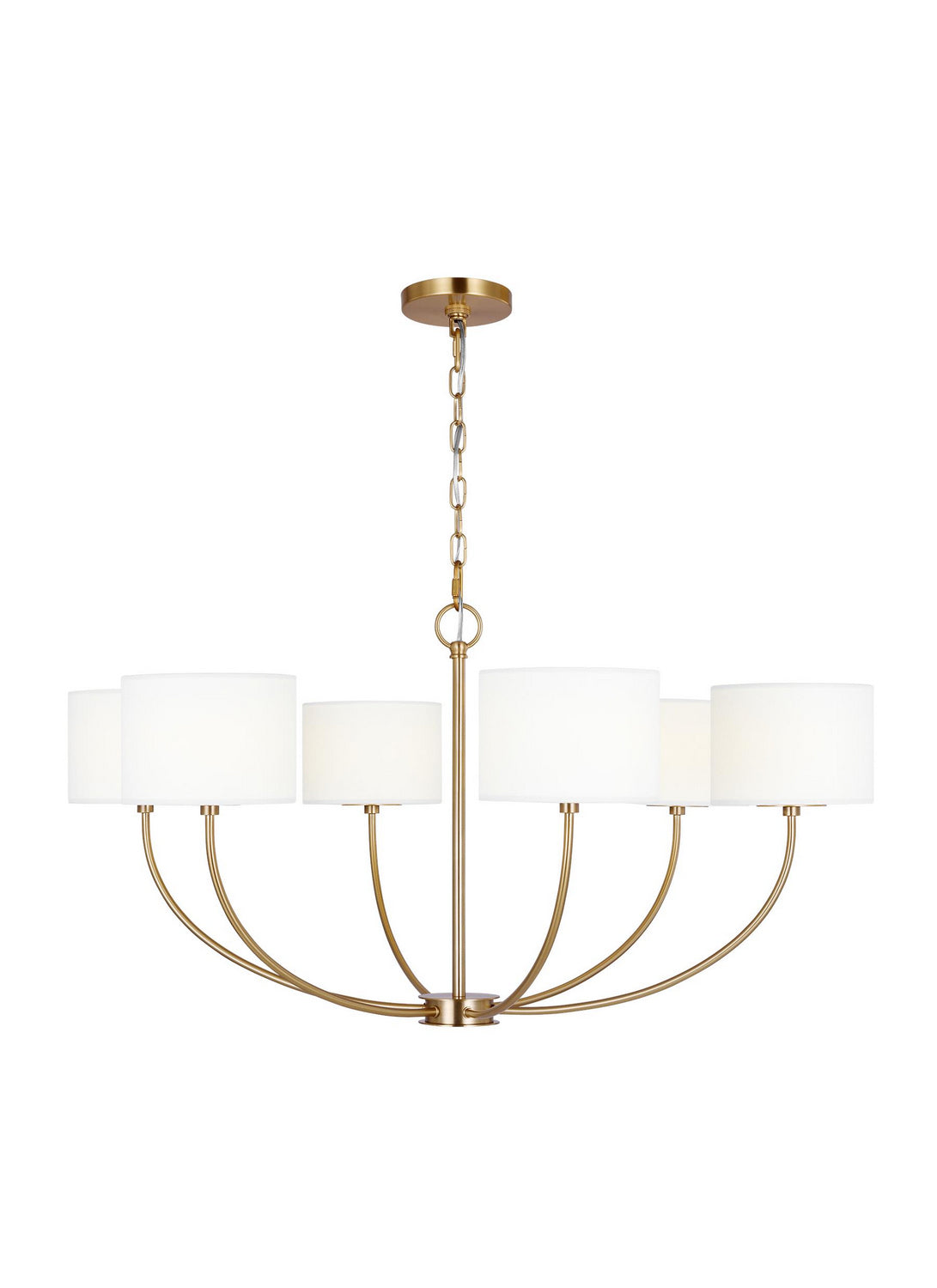 Visual Comfort Studio - KSC1046BBS - Six Light Chandelier - Sawyer - Burnished Brass