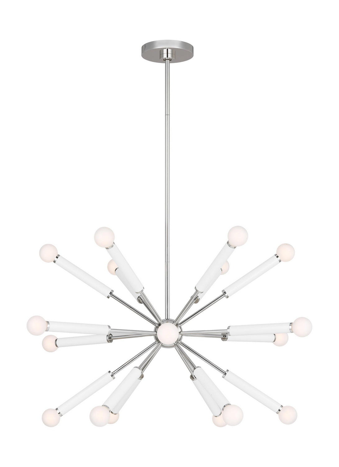 Visual Comfort Studio - KSC10518PNGW - 18 Light Chandelier - Monroe - Polished Nickel