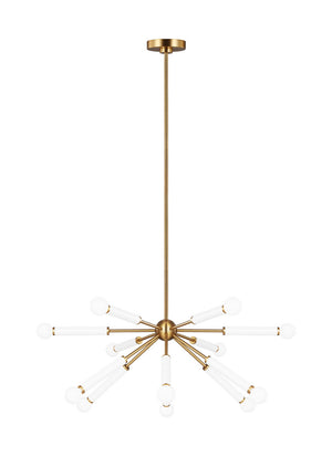 Visual Comfort Studio - KSC10612BBSGW - 12 Light Chandelier - Monroe - Burnished Brass