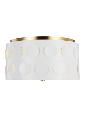 Visual Comfort Studio - KSF1013BBS - Three Light Flush Mount - Dottie - Burnished Brass